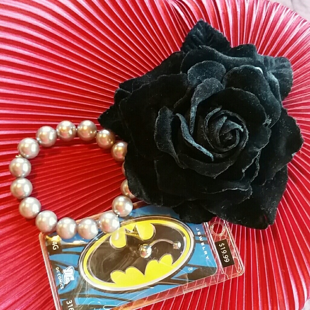 SET OF 3 BROOCH, BRACELET, BODY JEWELRY